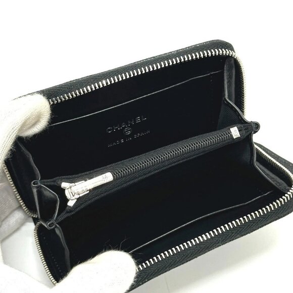 CHANEL AP3728　 25B Matelasse Star CC Mark Zip Folded wallet Unused - Picture 9 of 12